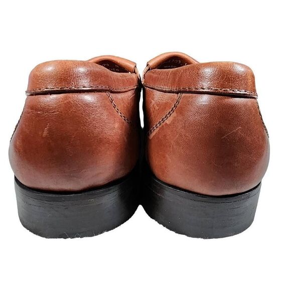 Johnston And Murphy Men's Brown Leather Tassel Loafer Dress Shoes Size 1… - Picture 5 of 10